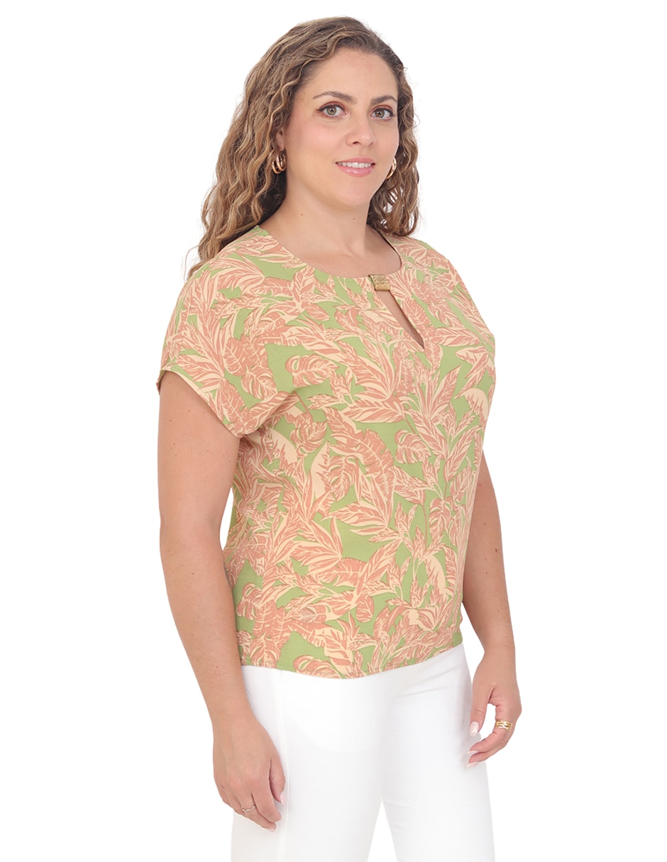 Blusa grupo orlando manga corta para mujer 5
