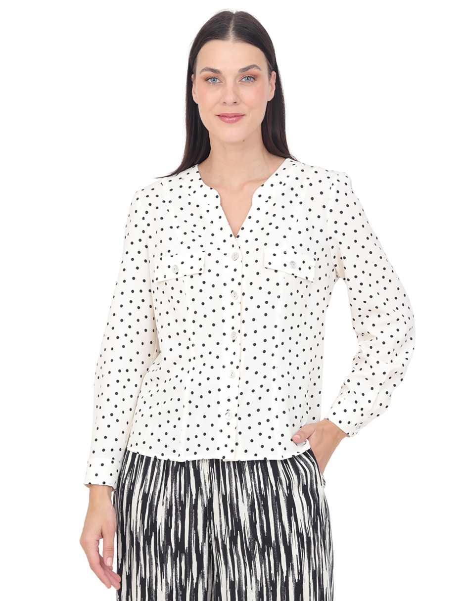 Blusa Grupo Alcala manga larga para mujer