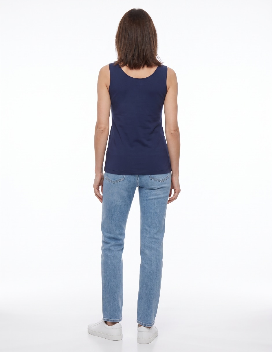 Top cuello redondo tirante ancho 2