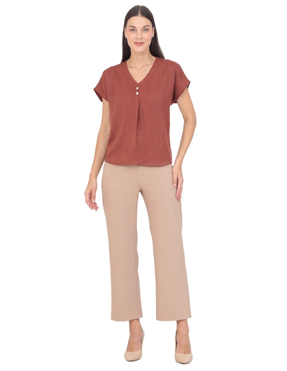 Blusa Padua manga corta para mujer 5