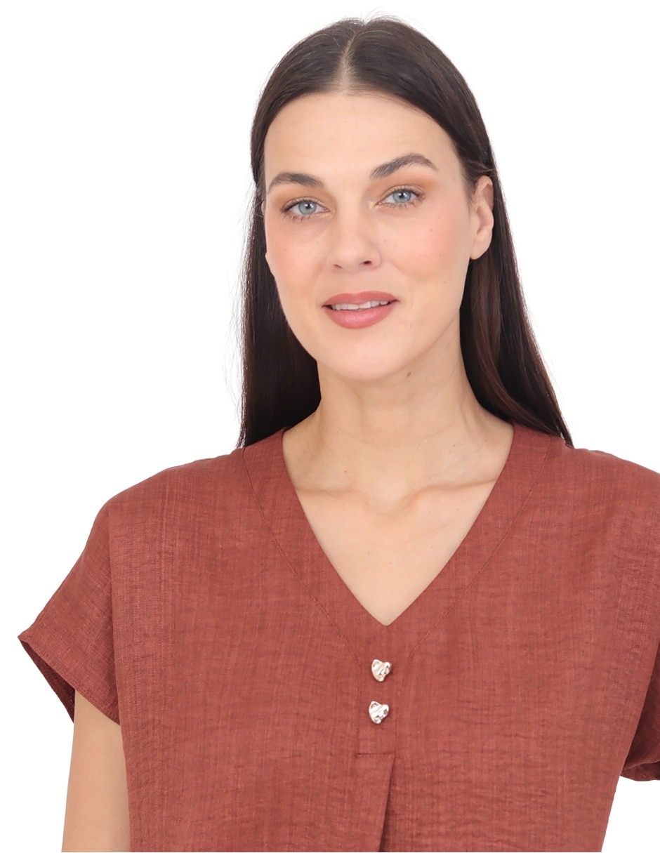 Blusa Padua manga corta para mujer 6