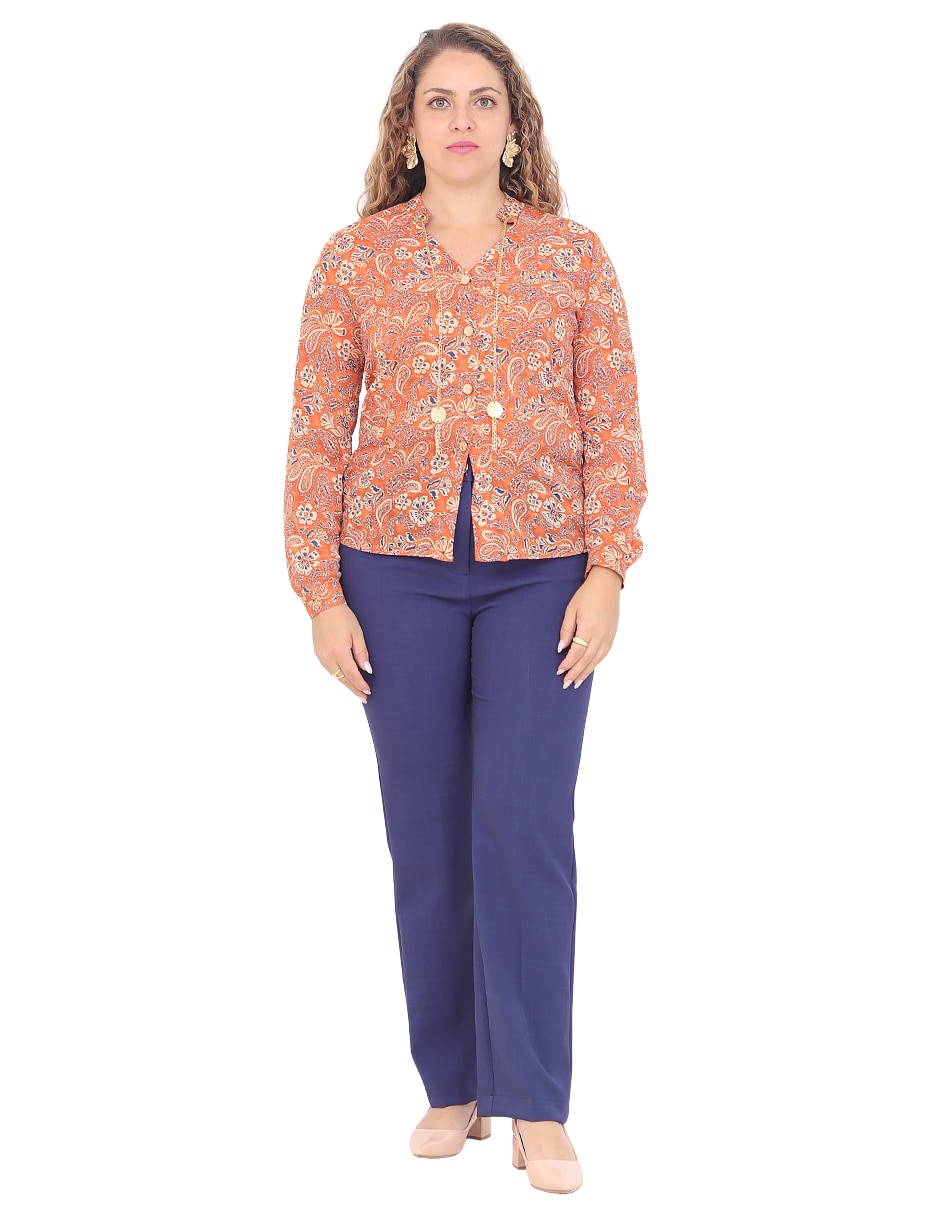 Blusa manga larga para mujer 5
