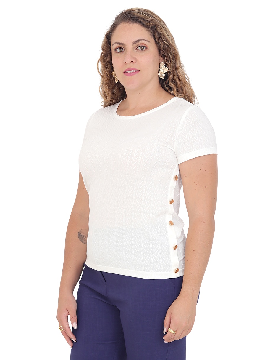 Blusa manga corta para mujer 5