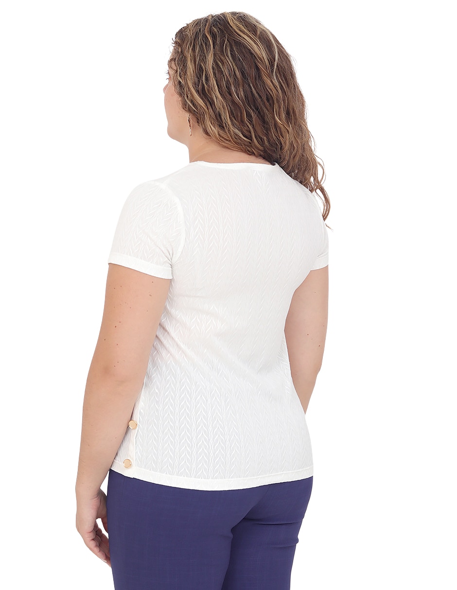 Blusa manga corta para mujer 2