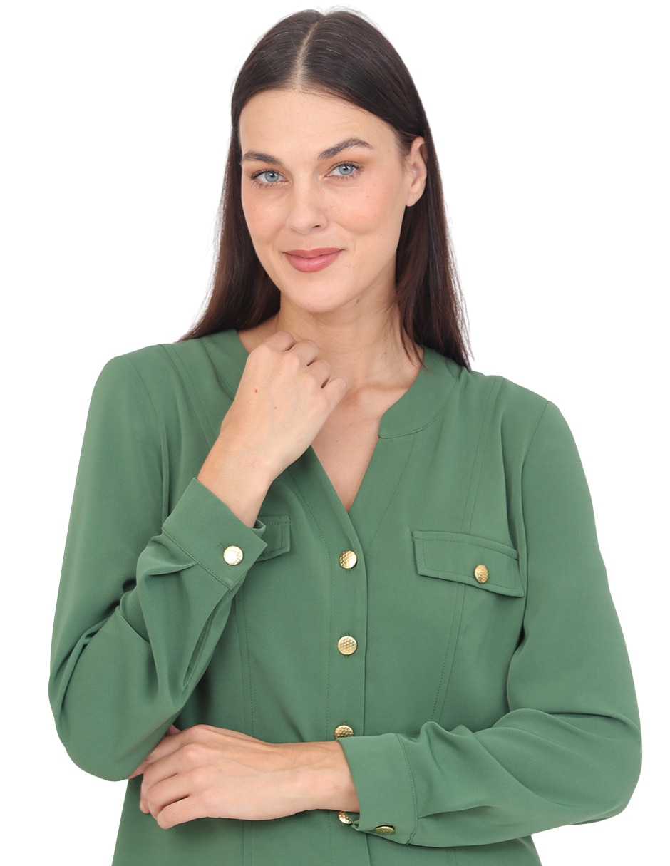 Blusa Catania manga larga para mujer 4