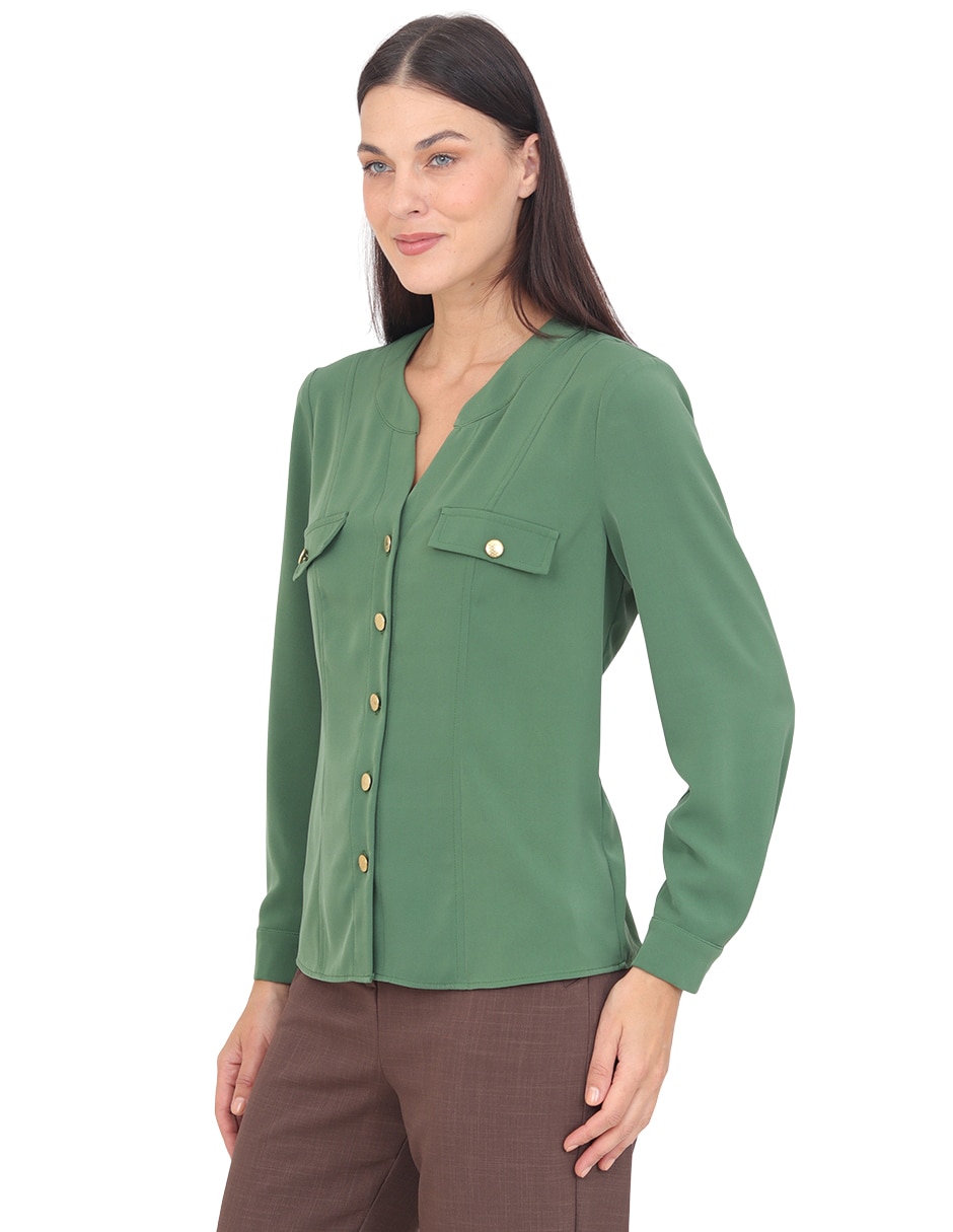 Blusa Catania manga larga para mujer 3