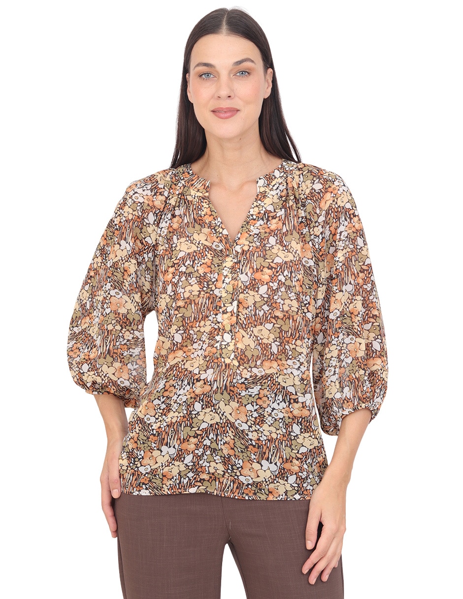 Blusa Catania manga 3/4 para mujer
