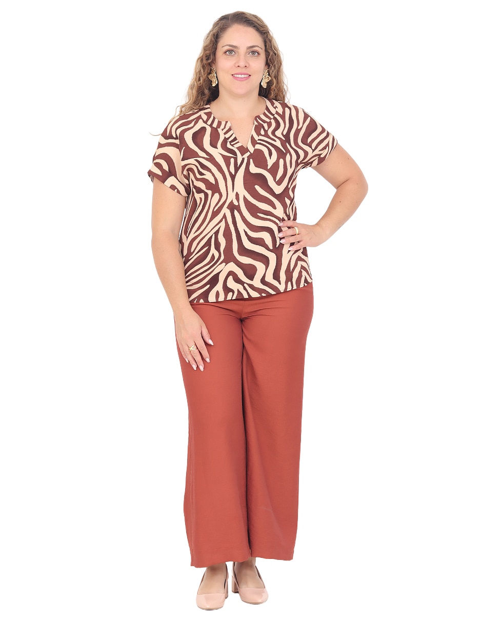 Blusa grupo dublin manga corta para mujer 4