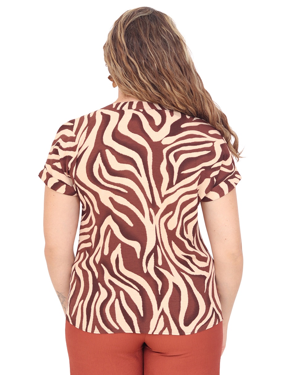 Blusa grupo dublin manga corta para mujer 3