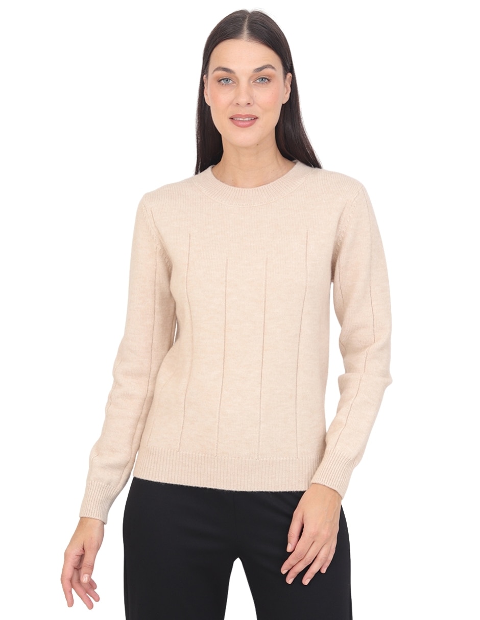 Suéter cuello redondo para mujer Suéter cuello redondo para mujer