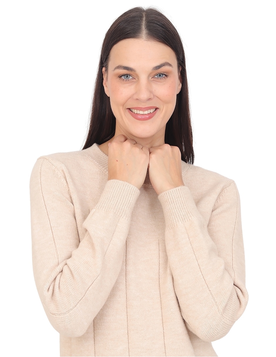 Suéter cuello redondo para mujer 2