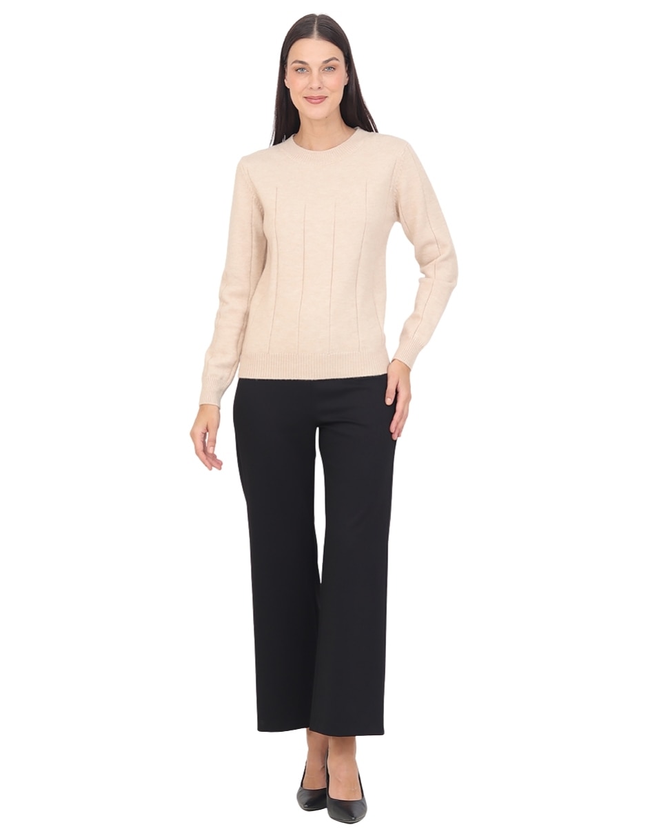 Suéter cuello redondo para mujer 6