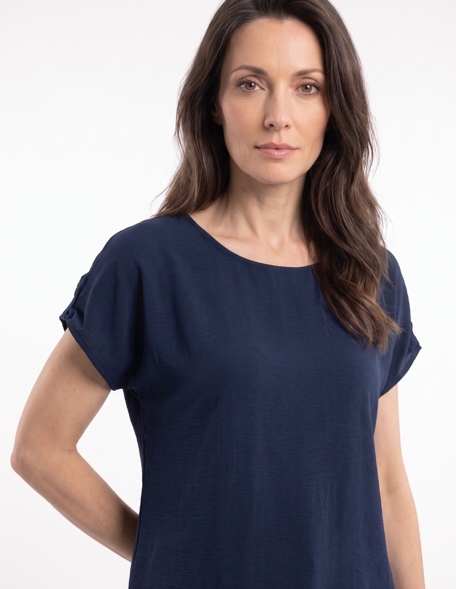Blusa manga al codo para mujer 3