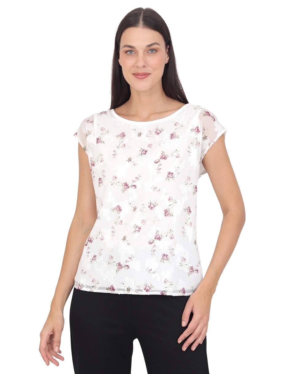 Blusa grupo estepona manga corta para mujer Blusa grupo estepona manga corta para mujer