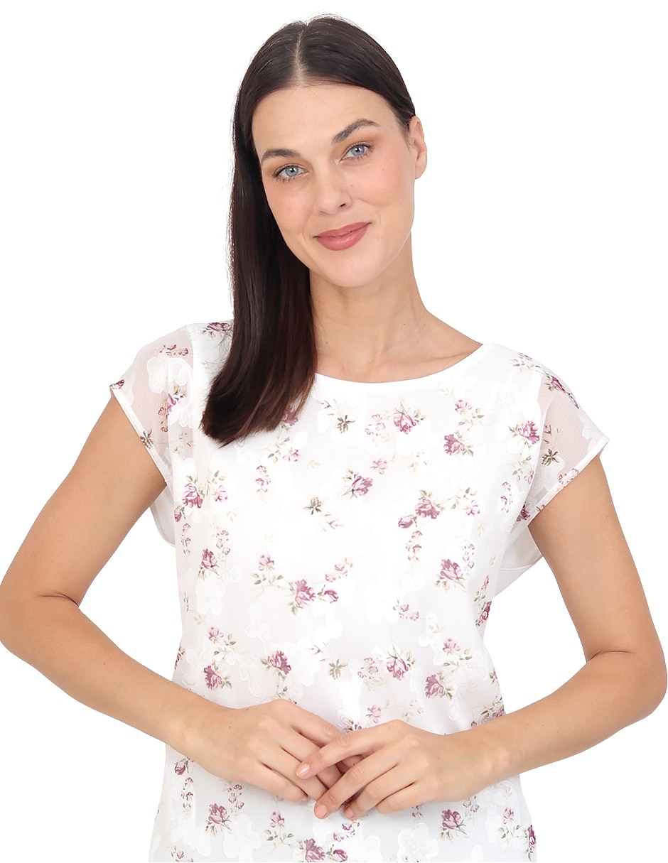 Blusa grupo estepona manga corta para mujer 6