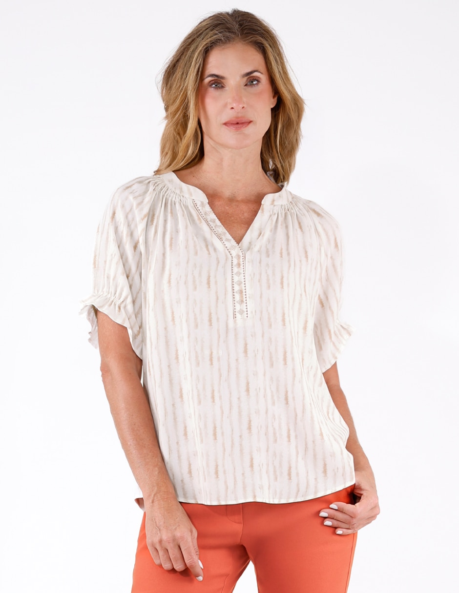 Blusa Alexis manga 3/4 para mujer