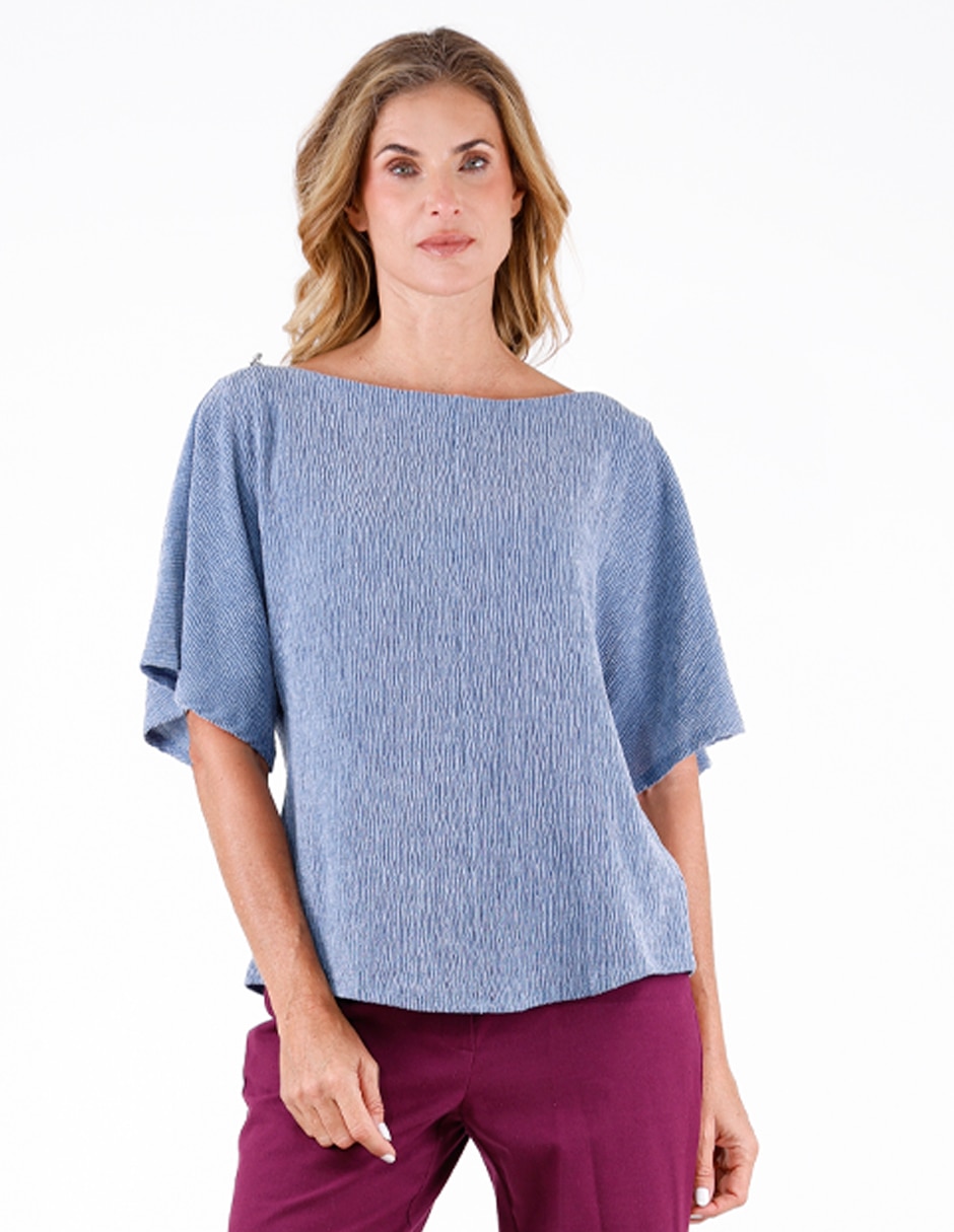 Blusa manga 3/4 para mujer Blusa manga 3/4 para mujer