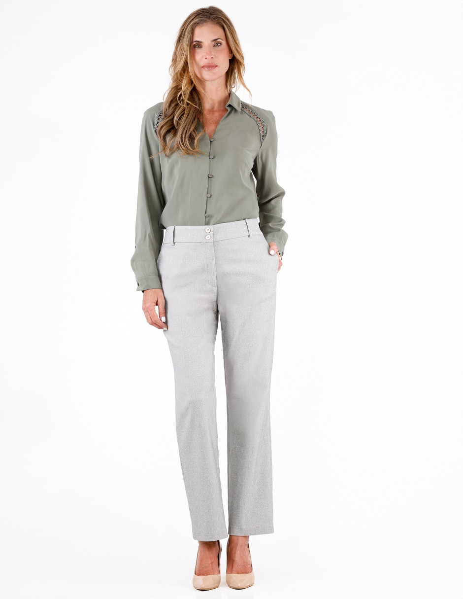 Pantalón regular para mujer 4
