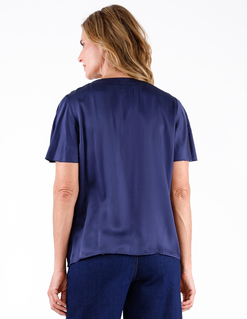 Blusa manga corta para mujer 4