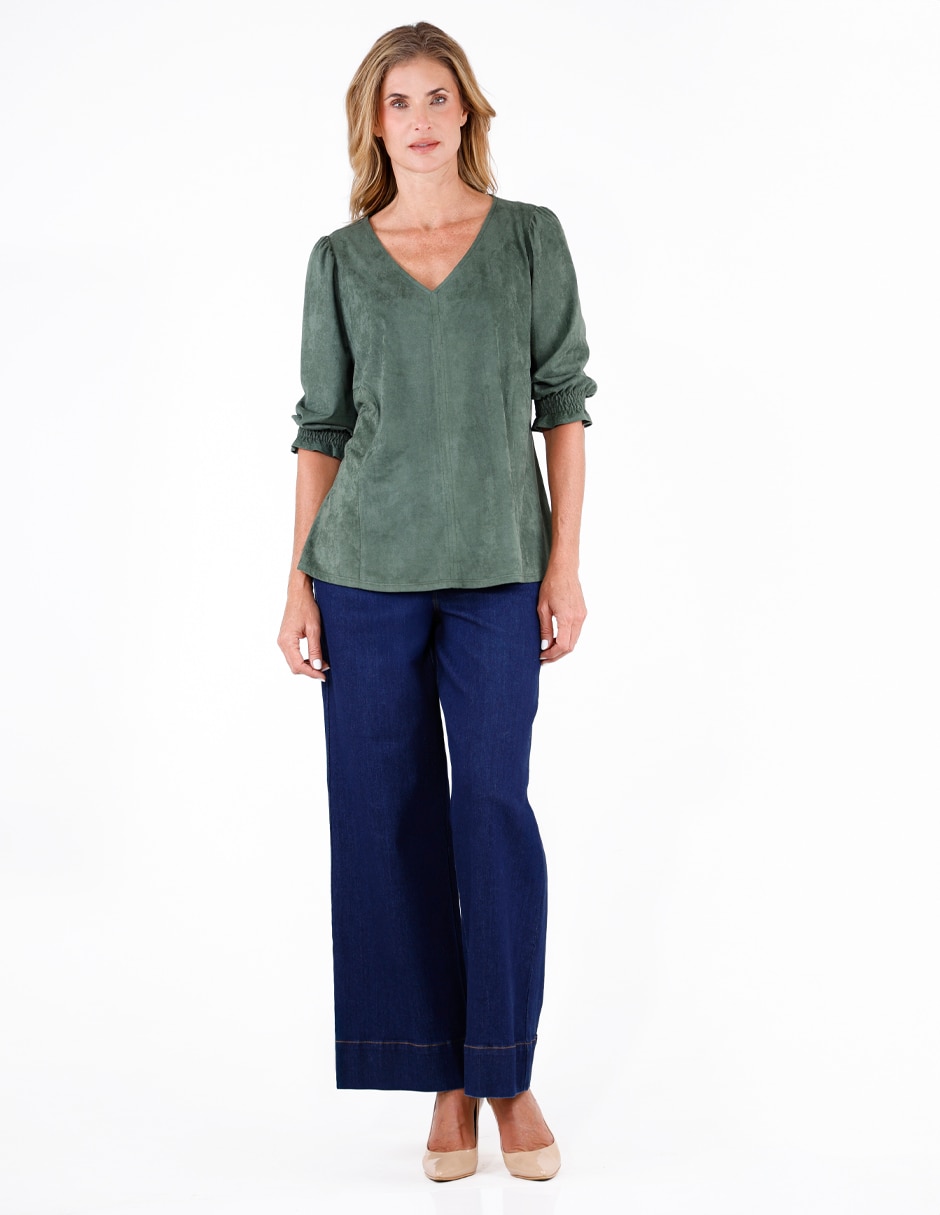 Blusa manga 3/4 para mujer 2
