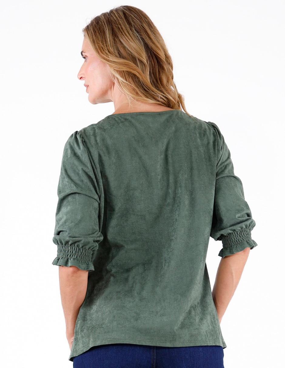 Blusa manga 3/4 para mujer 4