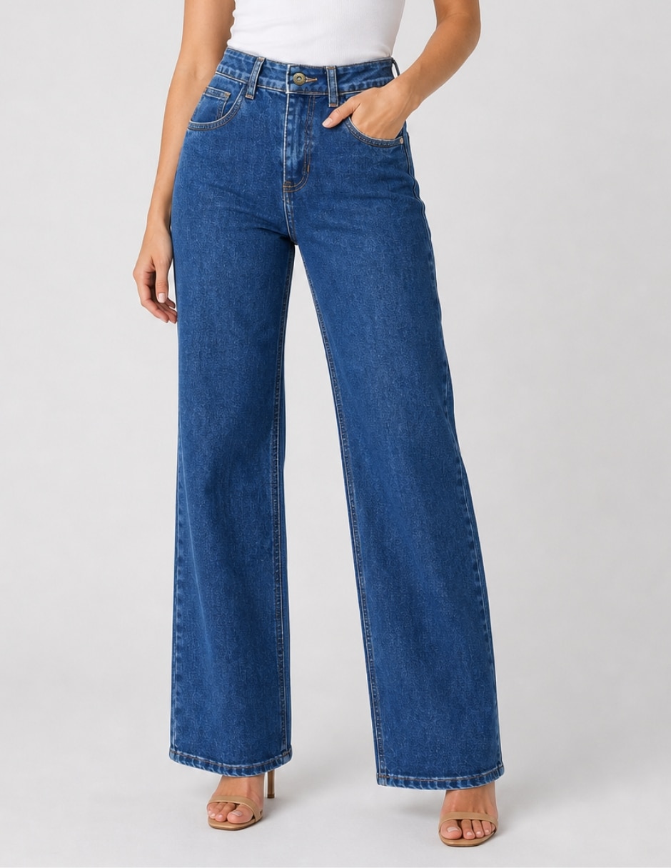Jeans carpenter wide leg 25144-d para mujer