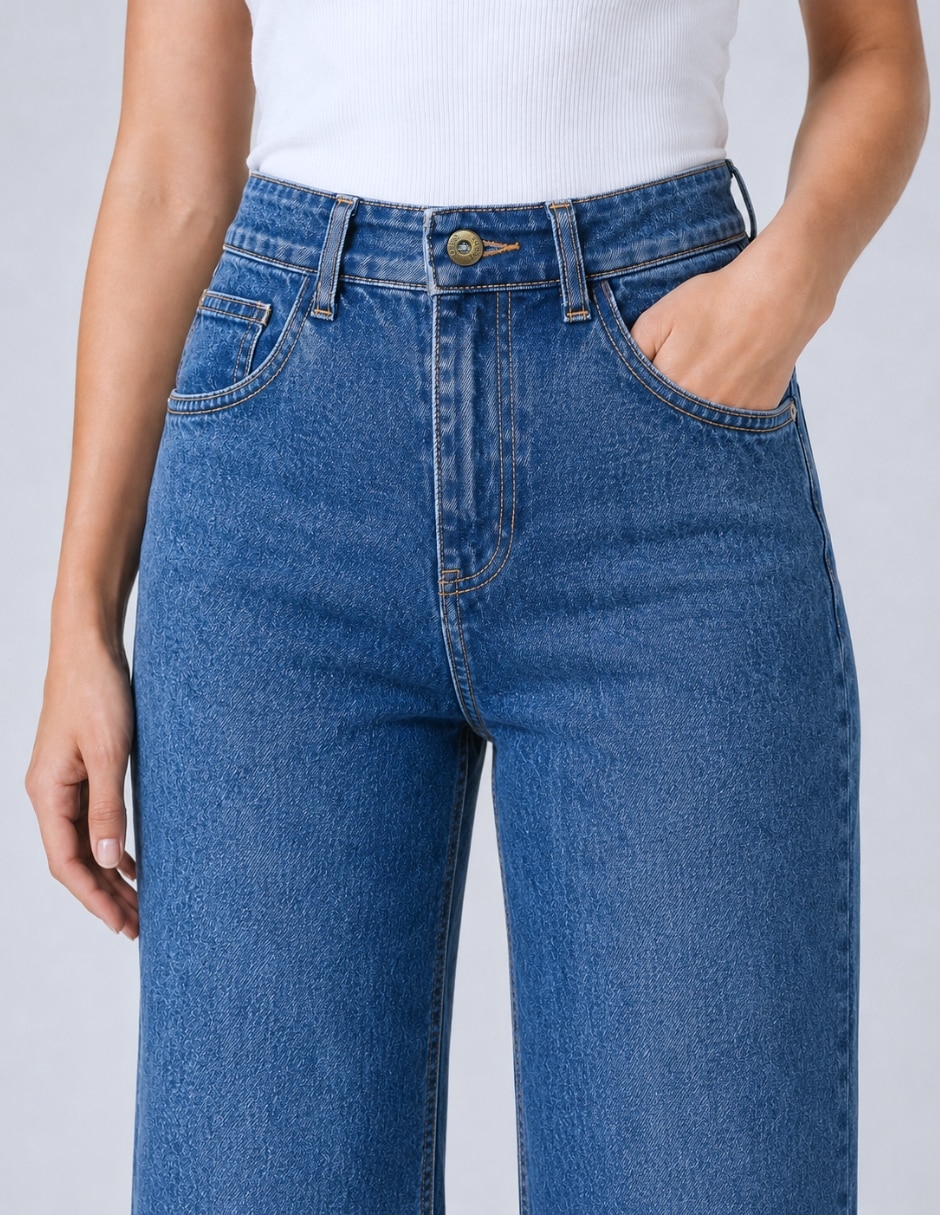 Jeans carpenter wide leg 25144-d para mujer