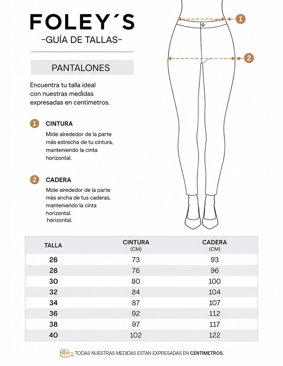 Pantalón recto para mujer