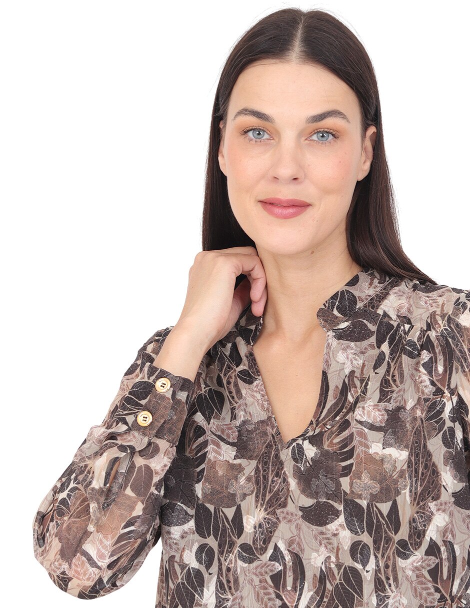 Blusa miraval manga larga para mujer 6