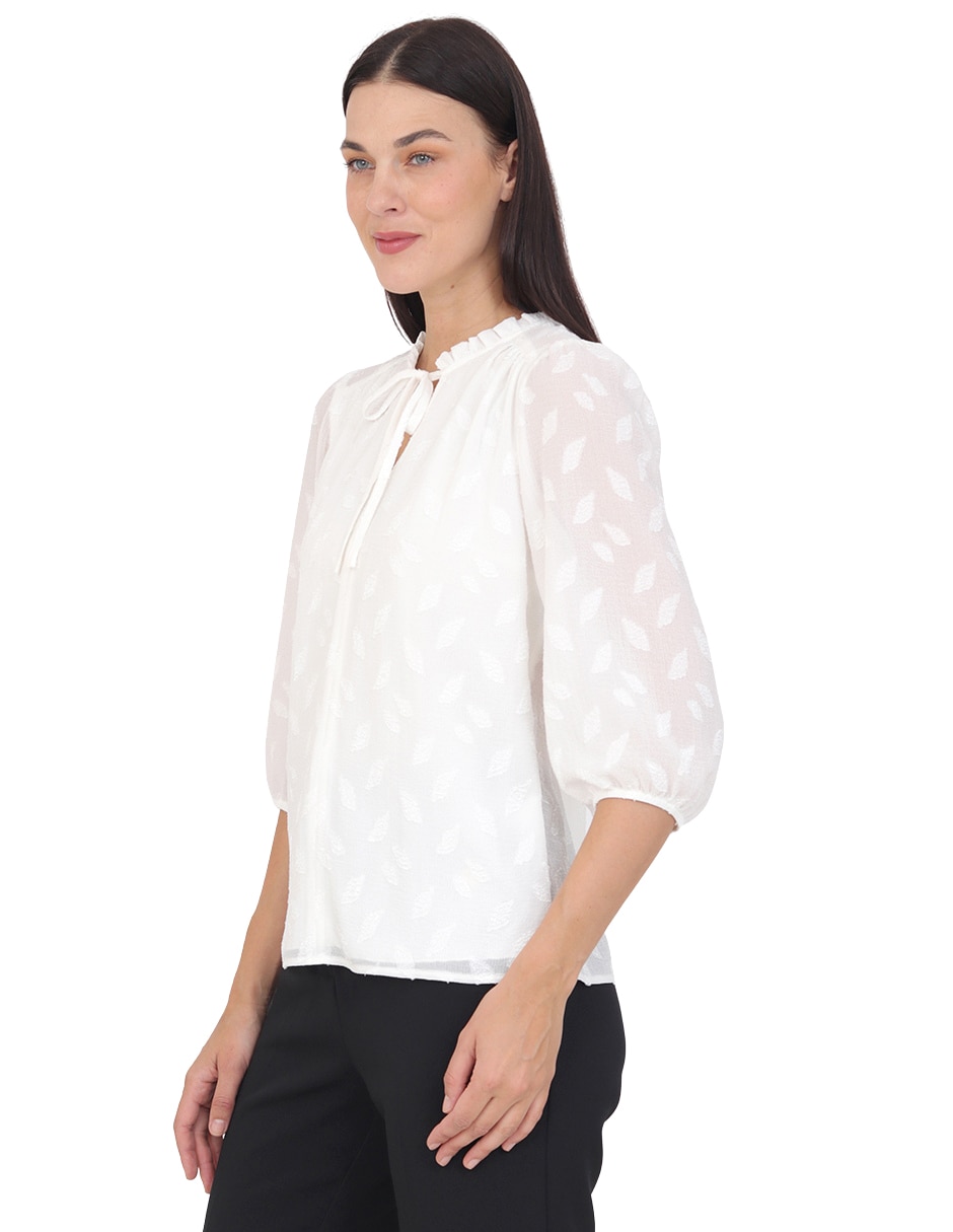 Blusa miraval manga 3/4 para mujer 2