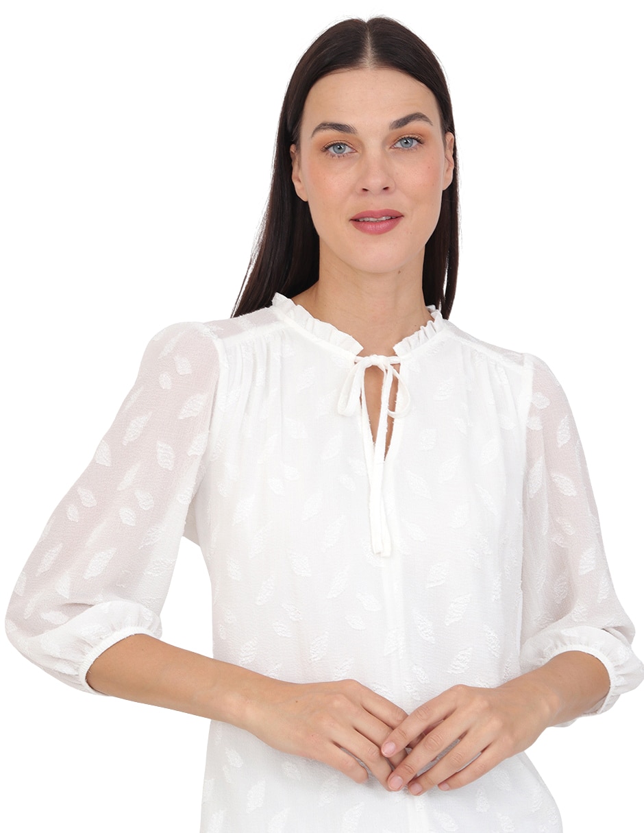 Blusa miraval manga 3/4 para mujer 4