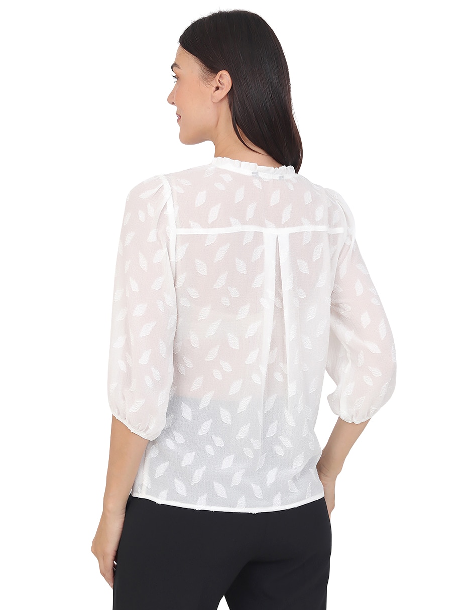 Blusa miraval manga 3/4 para mujer 6