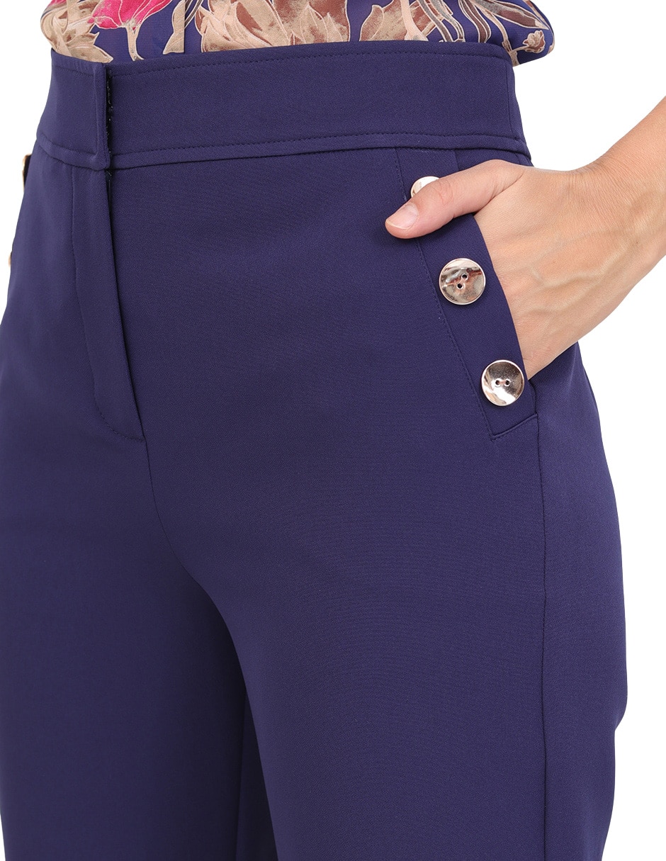 Pantalón de vestir grupo nantes slim para mujer 4