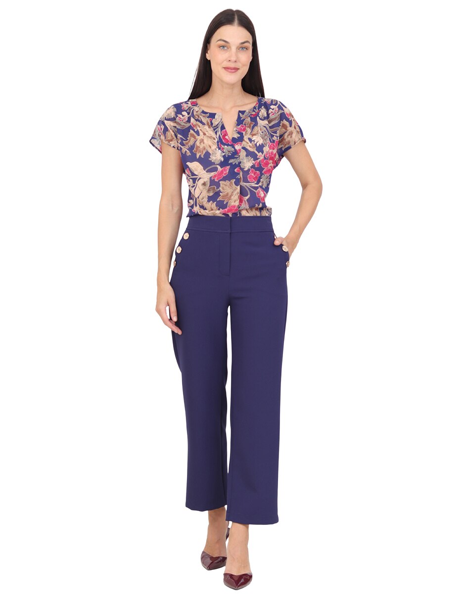 Pantalón de vestir grupo nantes slim para mujer 5