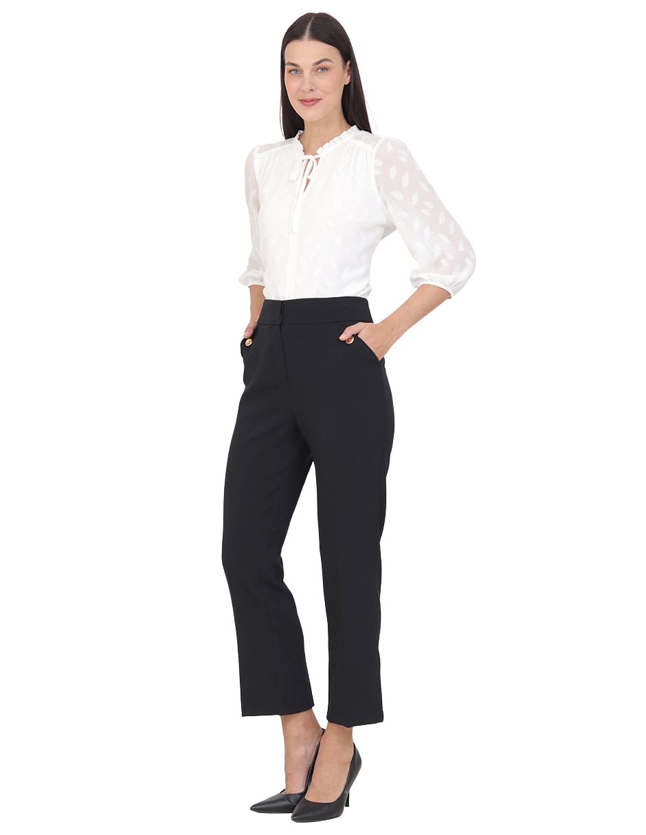 Pantalón de vestir miraval regular para mujer 2