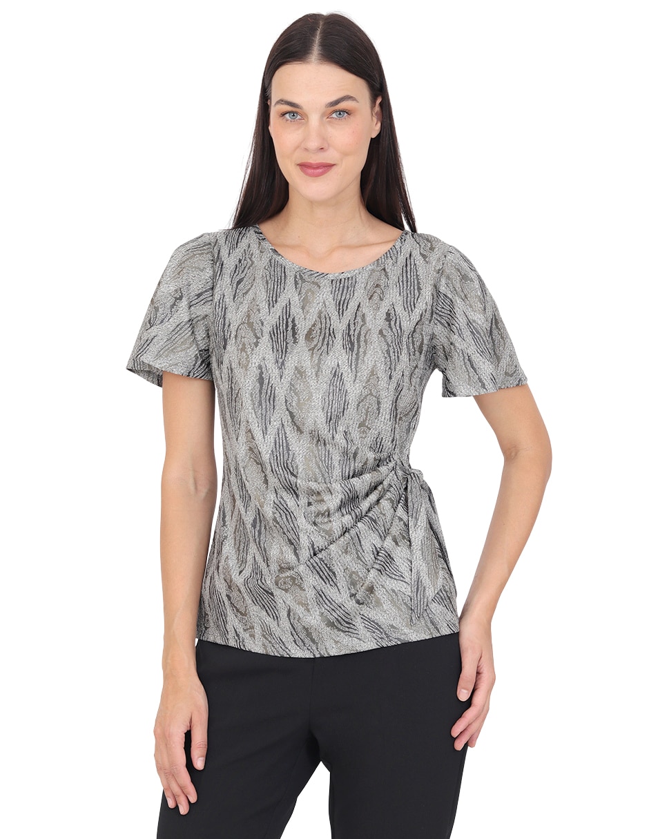 Blusa miraval manga corta para mujer Blusa miraval manga corta para mujer