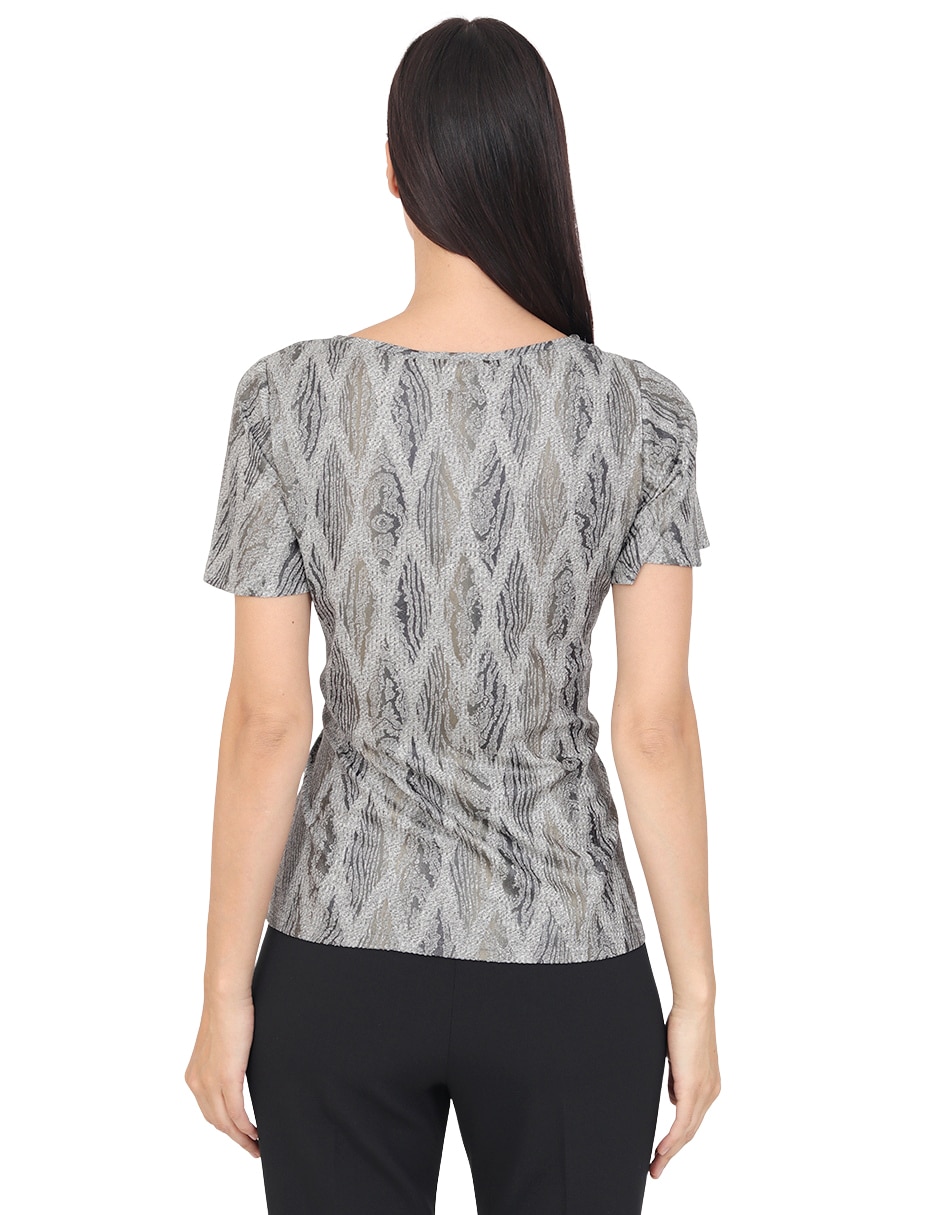 Blusa miraval manga corta para mujer 6