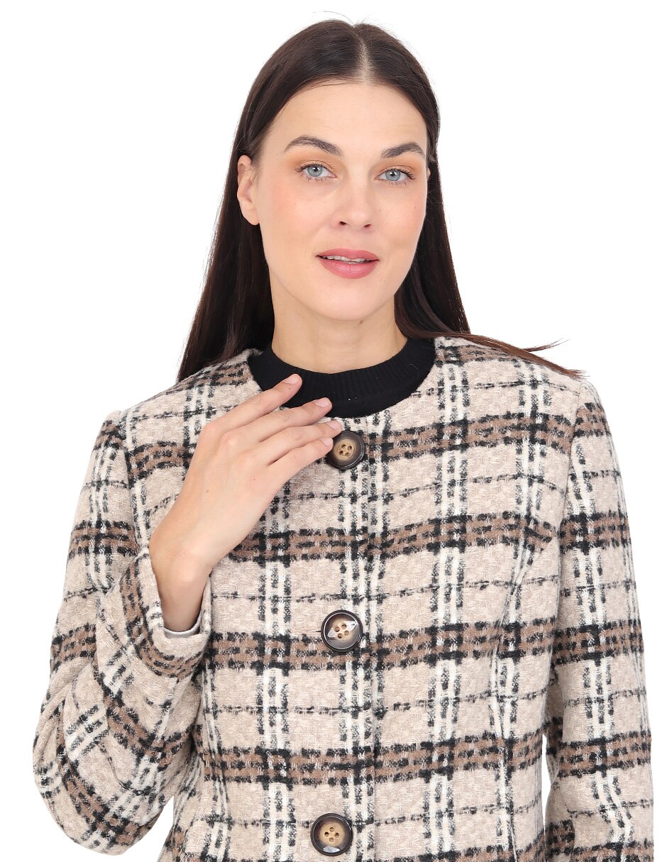 Abrigo cruzado para mujer 5