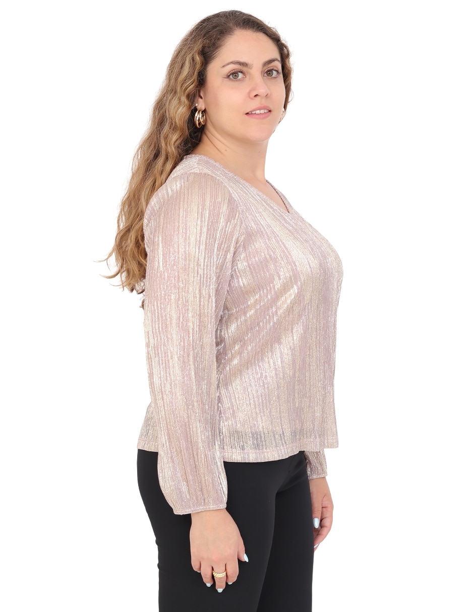 Blusa grupo celina manga larga para mujer 4