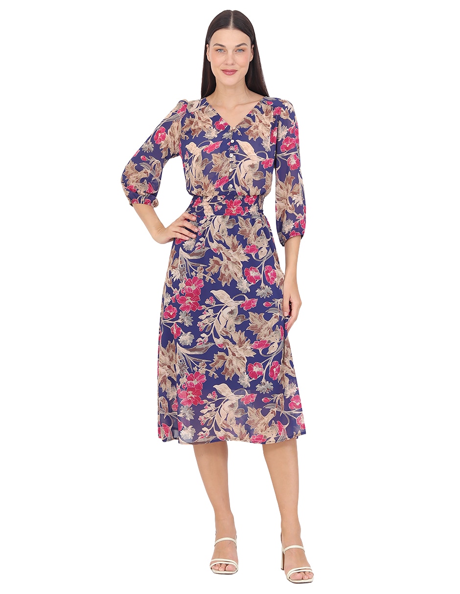 Vestido midi formal grupo nantes para mujer Vestido midi formal grupo nantes para mujer