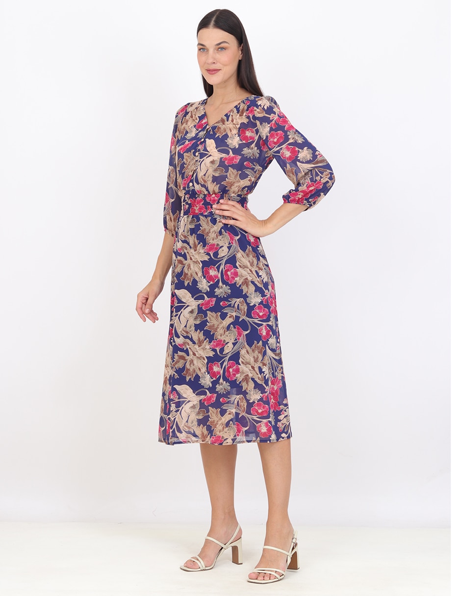 Vestido midi formal grupo nantes para mujer 5