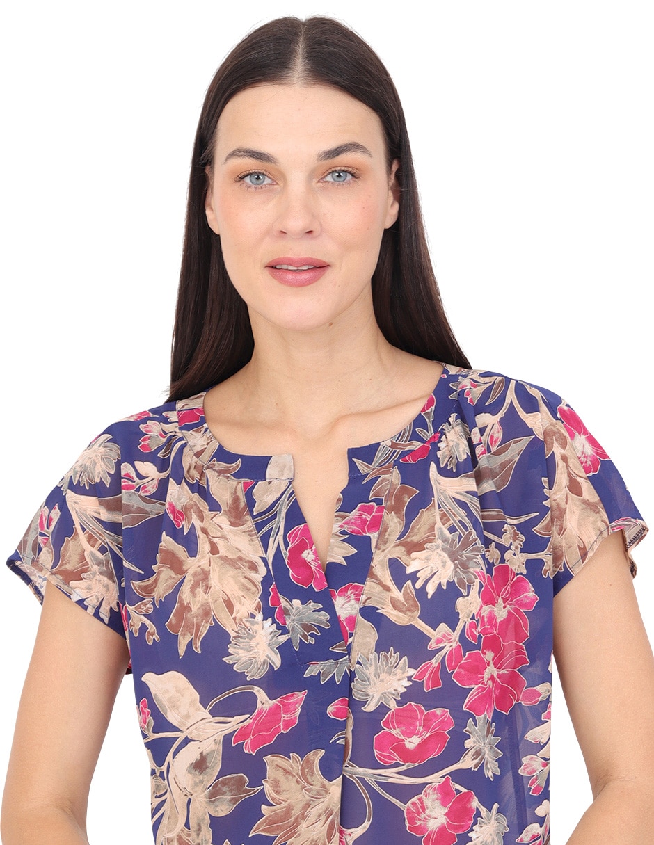 Blusa grupo nantes manga corta para mujer 4