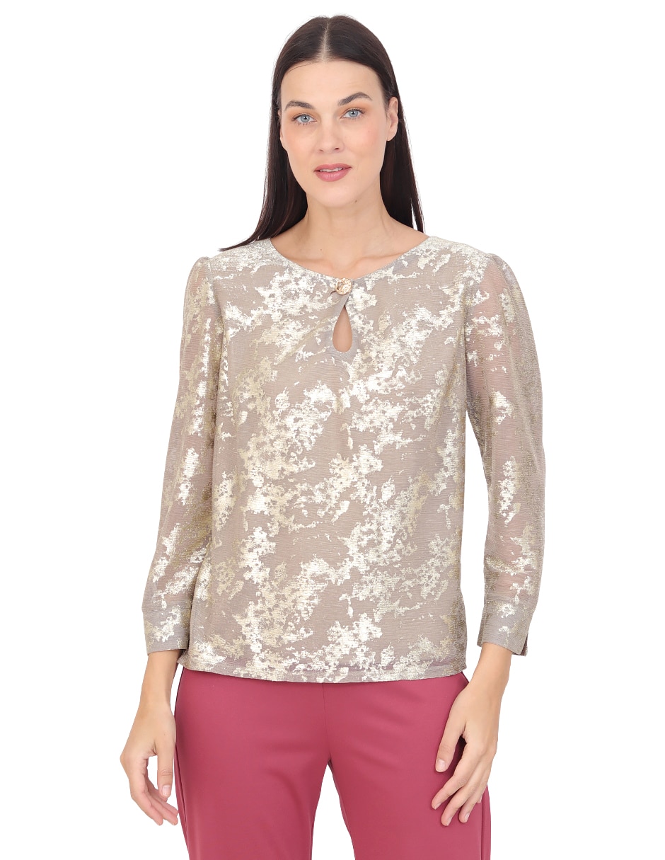 Blusa grupo nantes manga corta para mujer Blusa grupo nantes manga corta para mujer