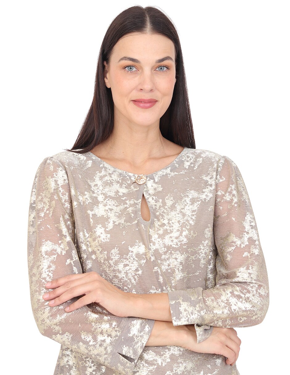 Blusa grupo nantes manga corta para mujer 3