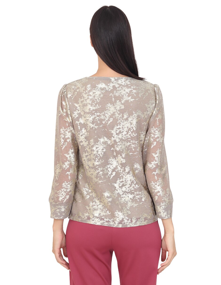 Blusa grupo nantes manga corta para mujer 4