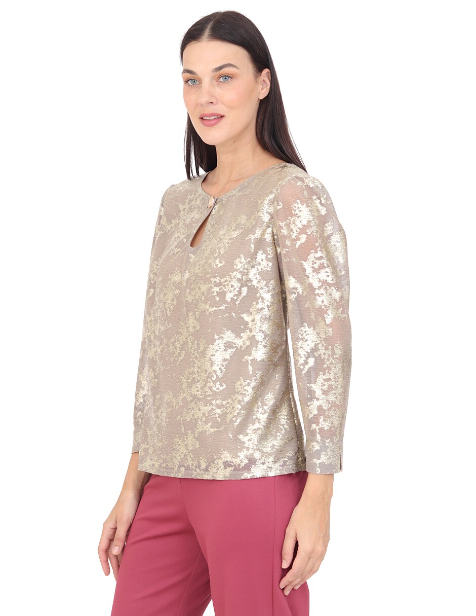 Blusa grupo nantes manga corta para mujer 5