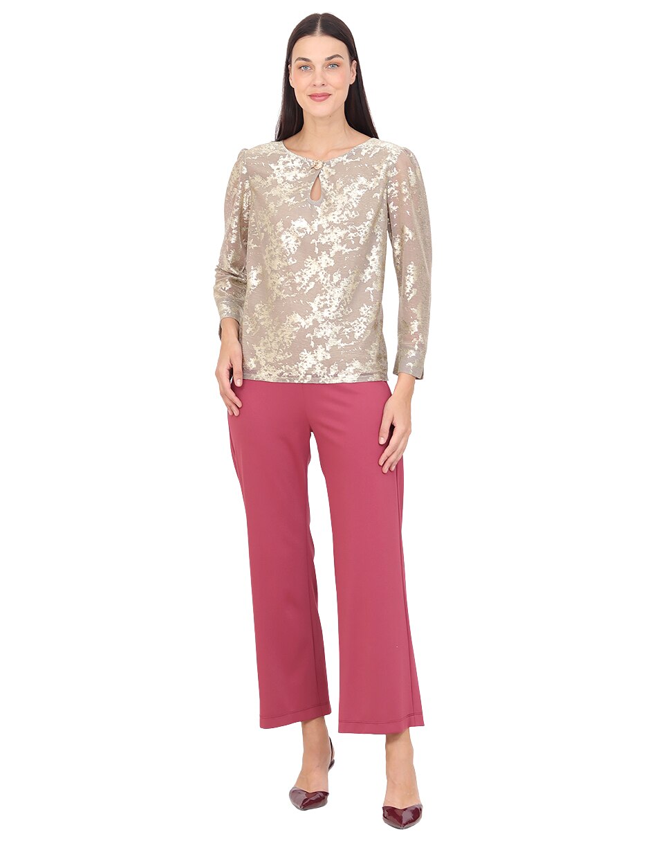 Blusa grupo nantes manga corta para mujer 6