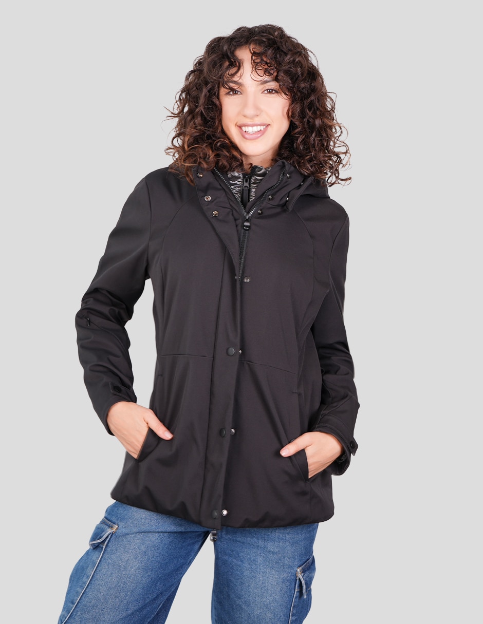 Chamarra casual softshell impermeable para mujer Chamarra casual softshell impermeable para mujer
