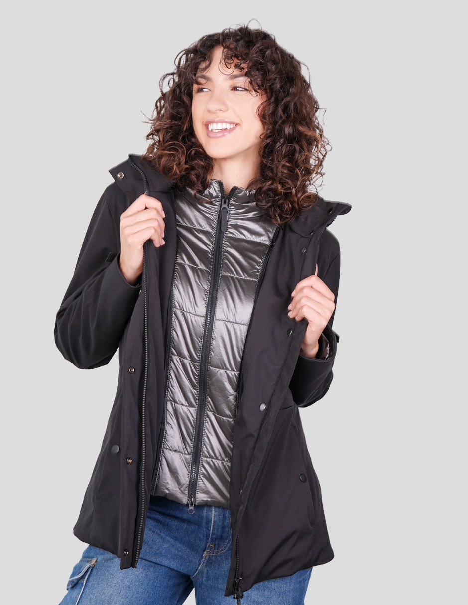 Chamarra casual softshell impermeable para mujer 5