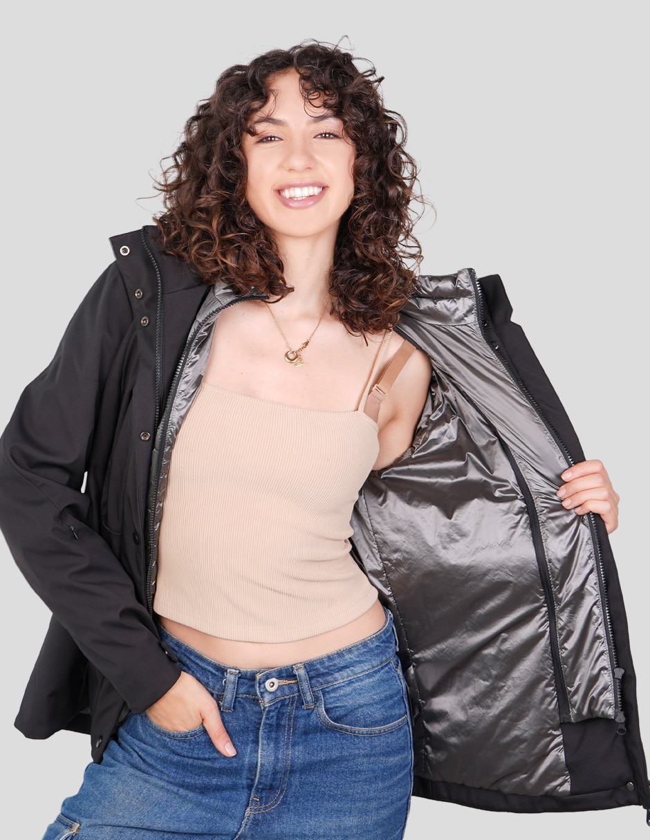 Chamarra casual softshell impermeable para mujer 4